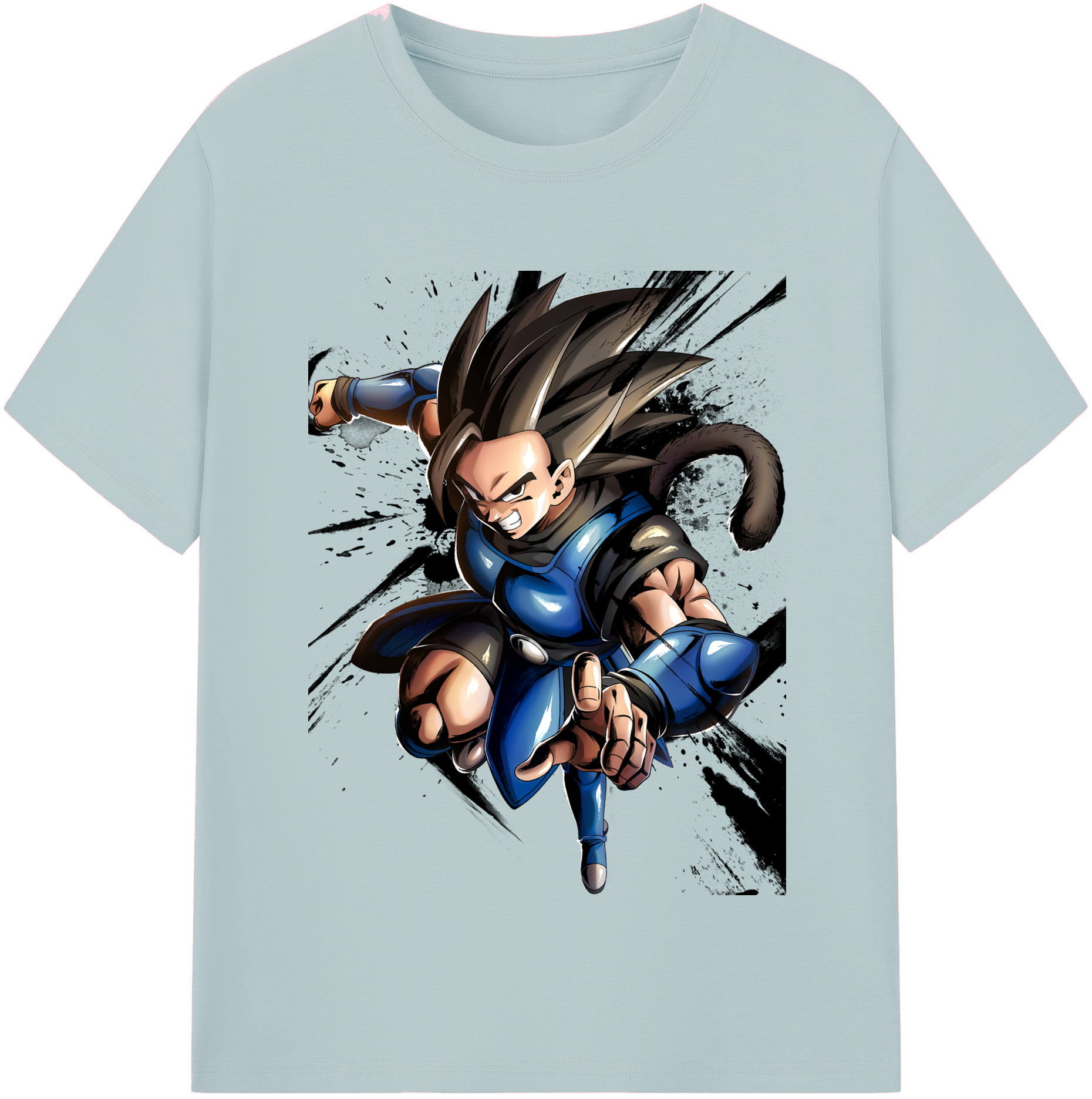 （画像用） ドラゴンボール ベジータ四世（Bejīta Yonsei）DRAGON BALL Vegeta IV 綿100％半袖Tシャツ（フロントプリント）